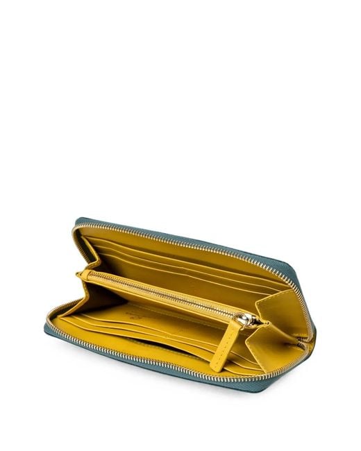 La Portegna Green Julia Leather Wallet