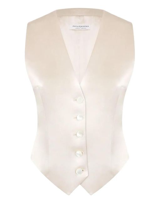 Philosophy Di Lorenzo Serafini サテンベスト White