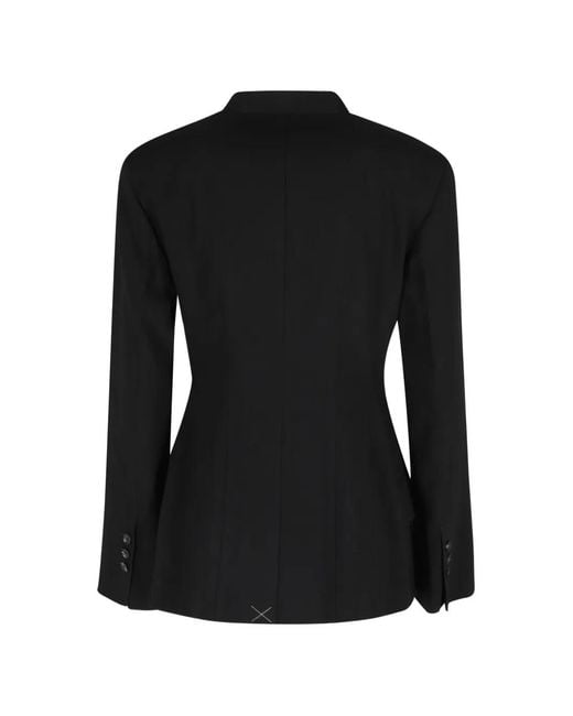 Tela Black Cles Double-Breasted Blazer