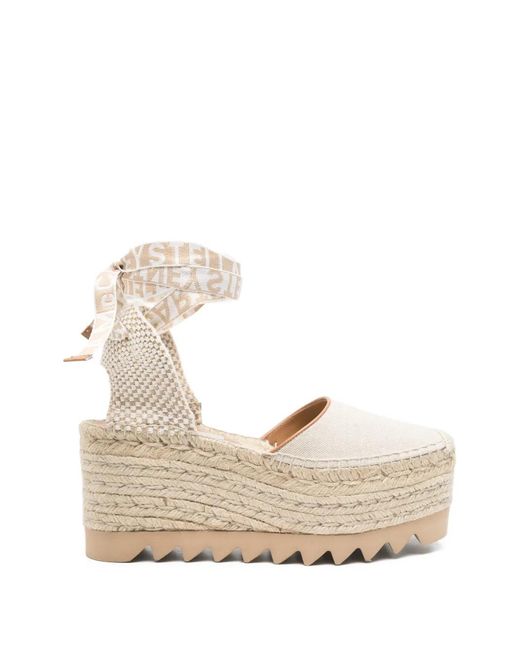 Stella McCartney Natural Gaia Platform Espadrilles