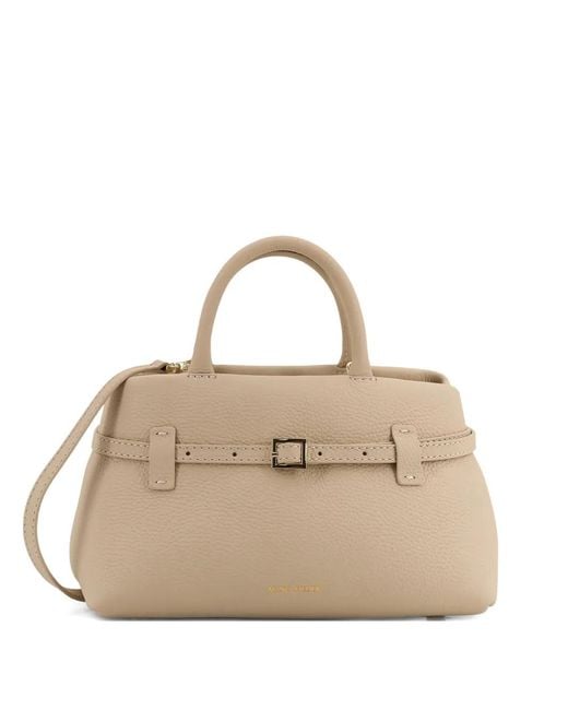 MANU Atelier Natural 25 Le Cambon Buckled Tote Bag
