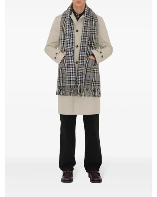 Burberry リバーシブル チェック スカーフ Gray
