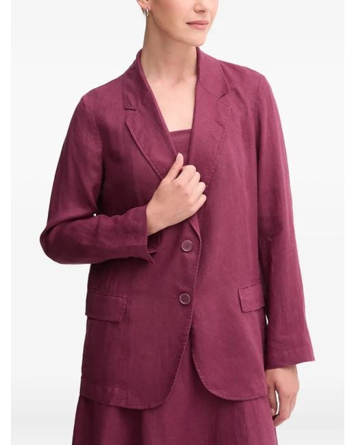 Benetton Purple Linen Blazer