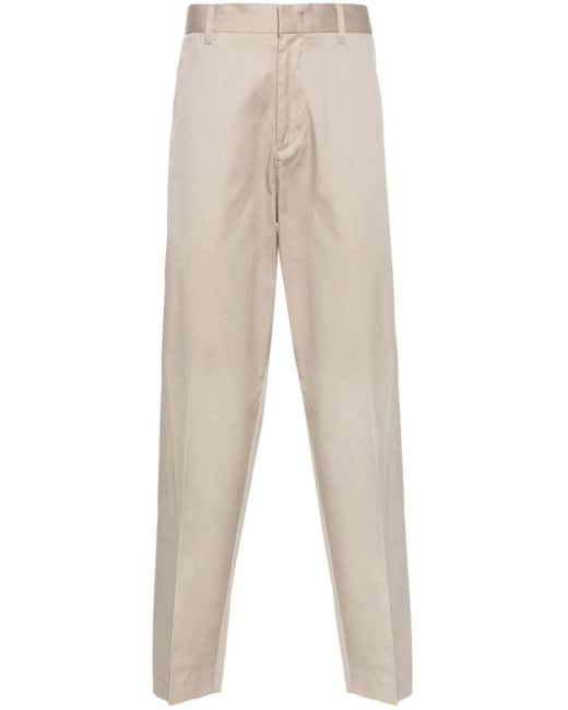 Pantalones ajustados de talle medio Emporio Armani de hombre de color Natural