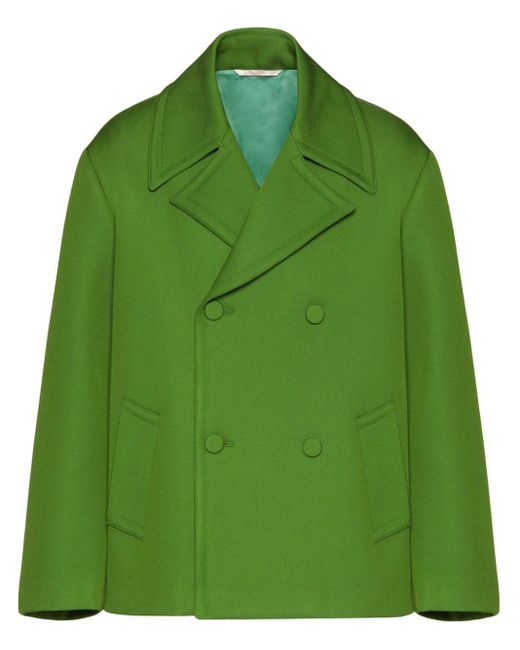 Caban en laine Valentino Garavani pour homme en coloris Green