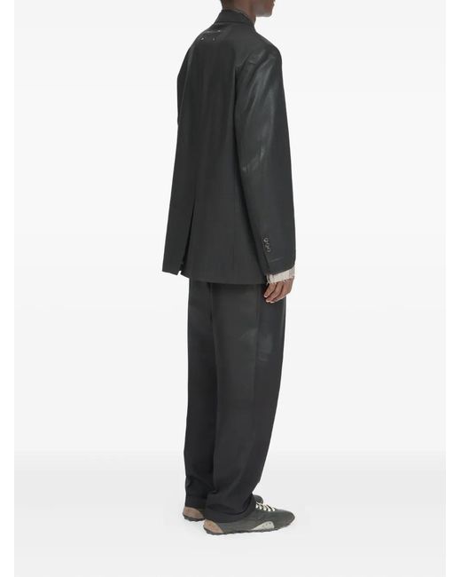 Maison Margiela Black Double-Breasted Blazer for men