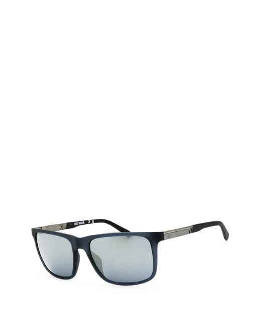 Harley Davidson Gray Rectangle-Frame Sunglasses for men