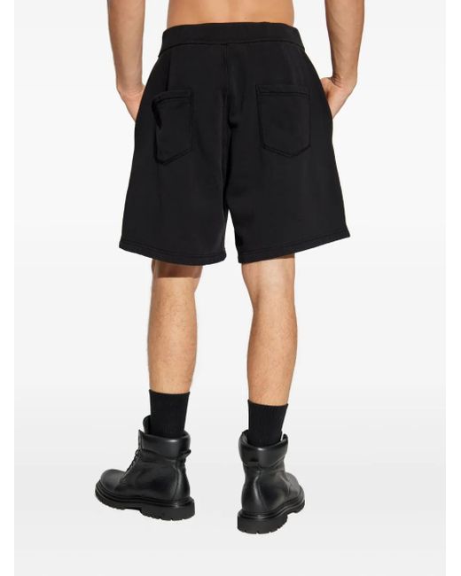 DSquared² Black Drawstring Shorts for men