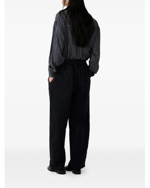 Studio Nicholson Rouen Gestreepte Blouse in het Blue
