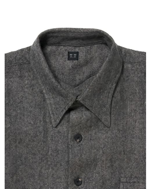 TAIGA TAKAHASHI Gray Long Sleeve Shirt for men