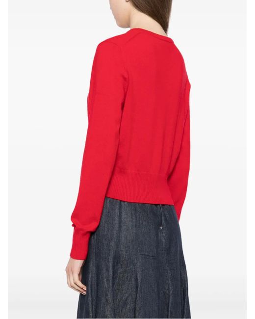 N.Peal Cashmere Ivy カーディガン Red