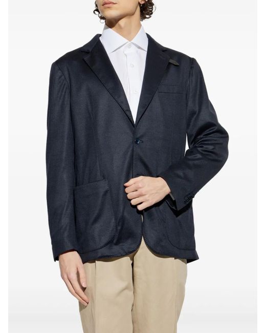 Brioni Blue Wool Blazer for men