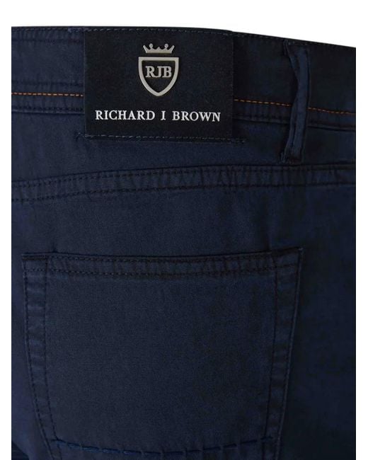 richard j. brown Blue Logo-Patch Jeans for men