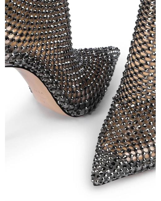 Le Silla Brown Gilda 120Mm Mesh Ankle Boots