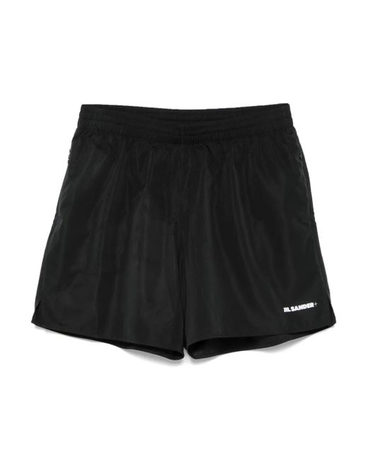 Jil Sander Black Logo-Print Shorts for men