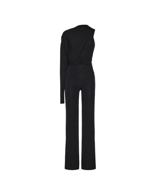 ANDAMANE Black Draped Jumpsuit