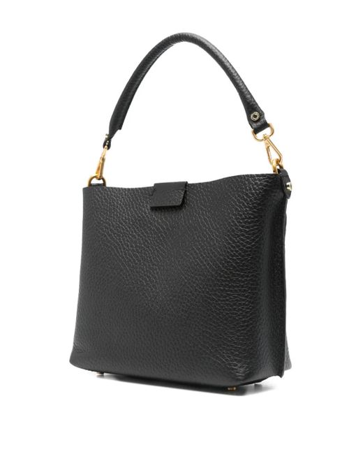 Gianni Chiarini Black Aretha Leather Top-Handle Shoulder Bag