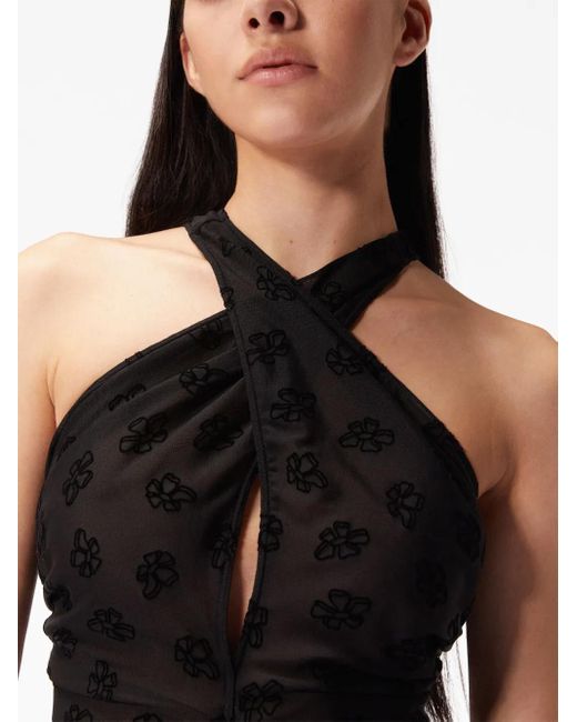 MACCAPANI Black Clari Cutout-Detail Dress