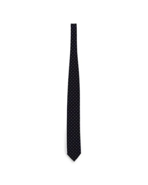 Zegna White Brera Floral-Jacquard Tie for men