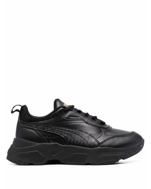 PUMA Black Cassia Low-Top Sneakers