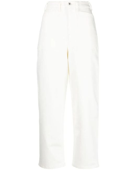 KENZO Straight Jeans in het White