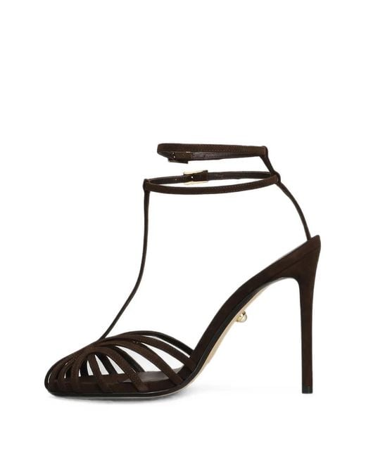 ALEVI Black 110Mm Stella Strappy Cage Sandals