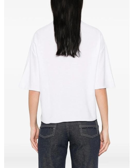 Antonelli White Crew-Neck T-Shirt