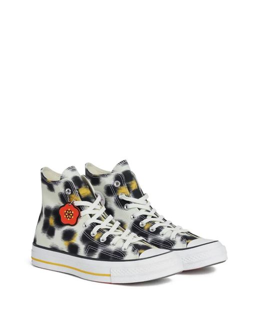 KENZO White X Converse Chuck 70 High-Top Sneakers