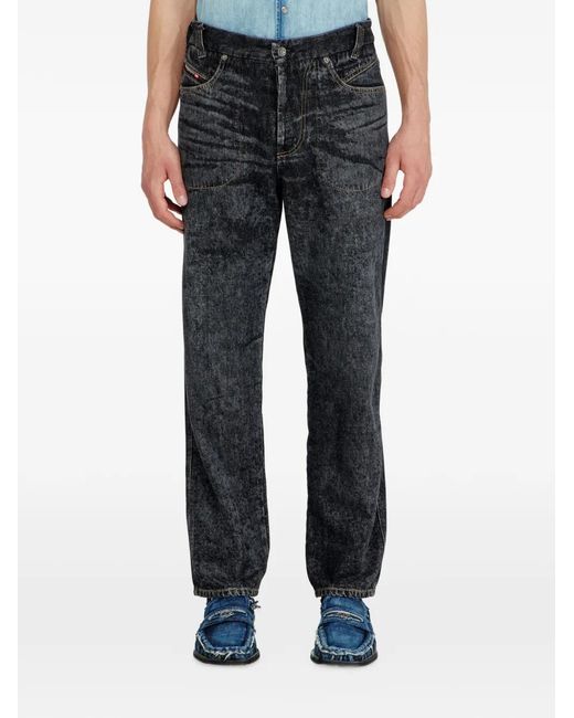 DIESEL Black D-Marcus Relaxed-Fit Jeans for men