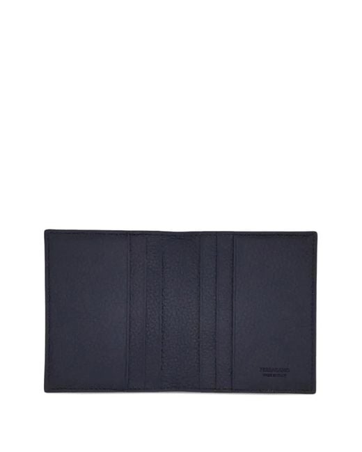 Ferragamo Blue Porte-Carte À Logo Imprimé for men