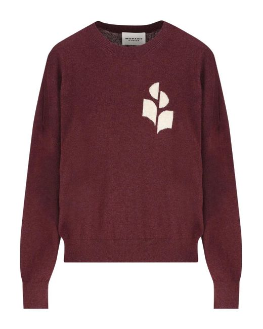 Isabel Marant Marisans Trui Met Ronde Hals in het Red