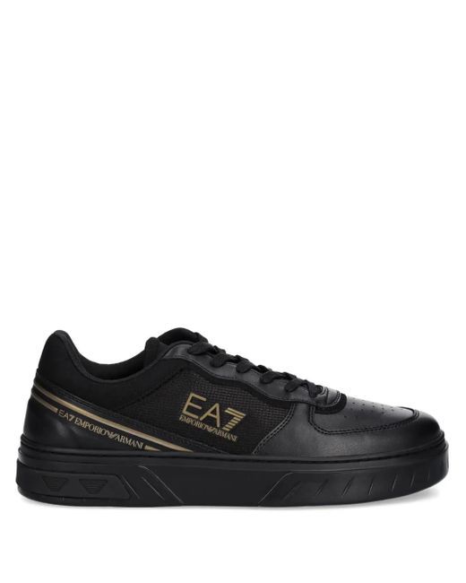 メンズ EA7 レースアップ スニーカー Black