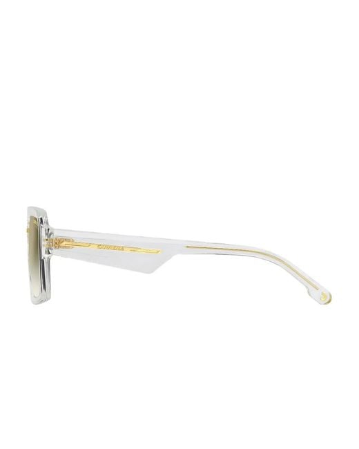 Carrera White Geometric-Frame Sunglasses for men