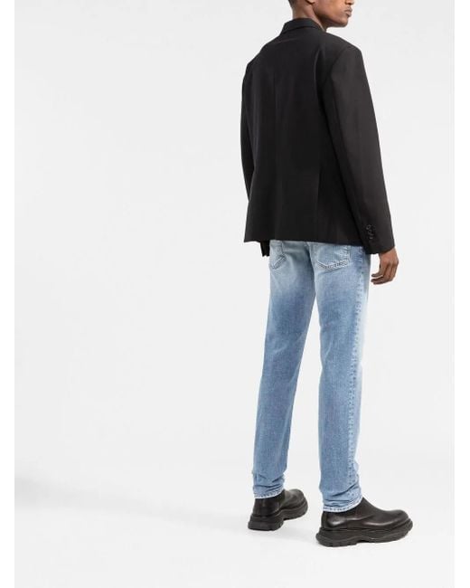 DSquared² Black Blazer With Zip Detail for men
