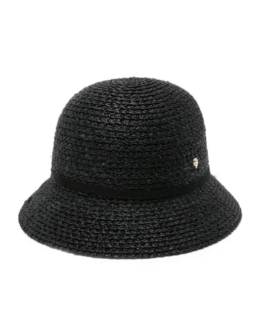 Helen Kaminski Viola Raffia Sun Hat in het Black