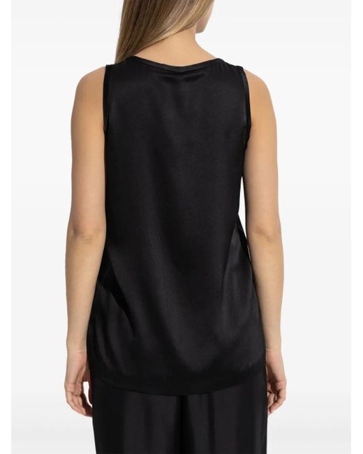 Lisa Yang シルク タンクトップ Black