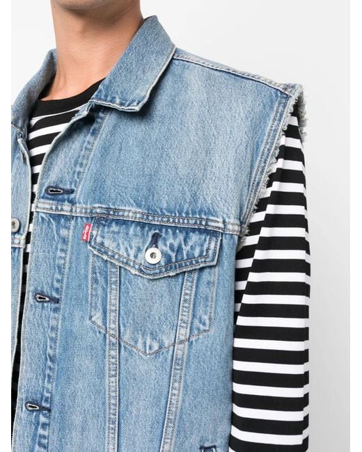 Chaleco Holgado Vaquero Levi's de hombre de color Blue