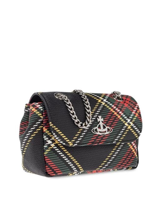 Vivienne Westwood Gray Orb-Plaque Cross Body Bag