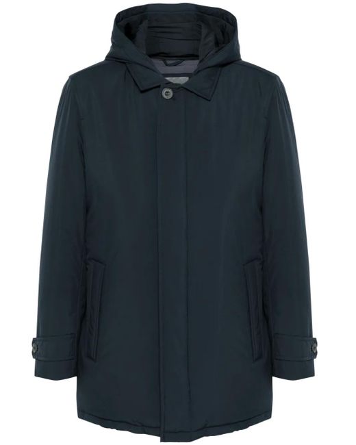 Corneliani Blue Hooded Jacket for men