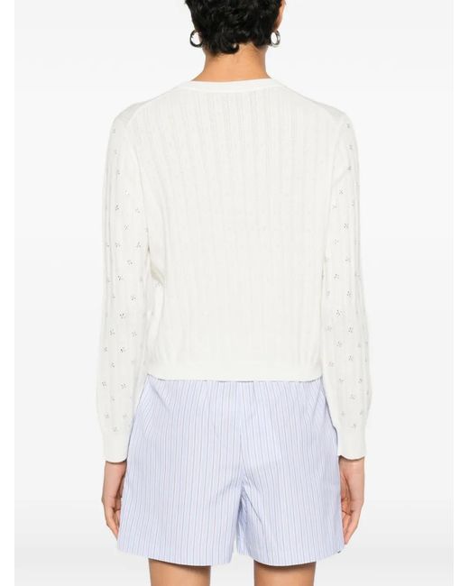 Maje White Wool Top