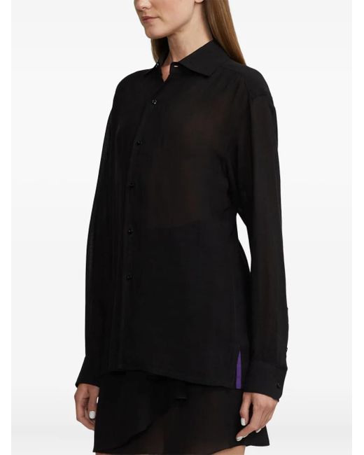 Ralph Lauren Button-Up Blouse in het Black