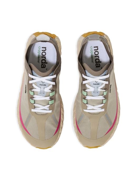 Norda White 001A Mesh-Panel Sneakers