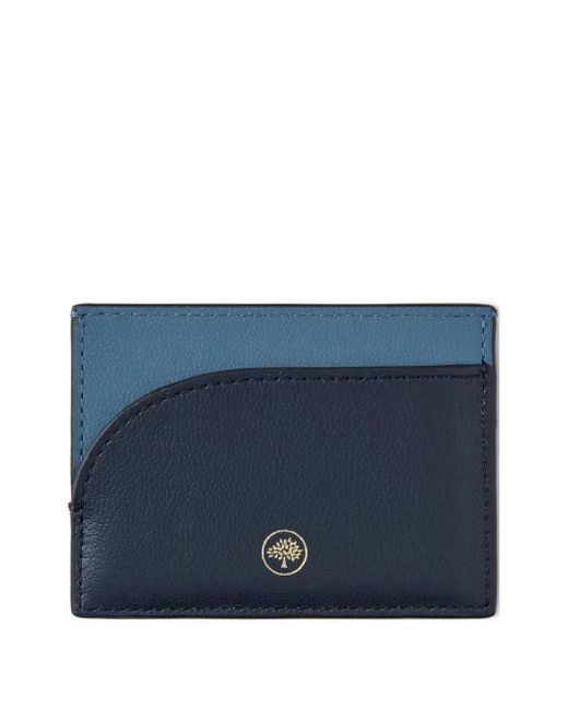 Mulberry Blue Curved-Edge Cardholder