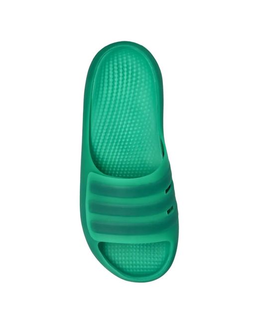 Adidas Green Adislide Cut-Out Slides