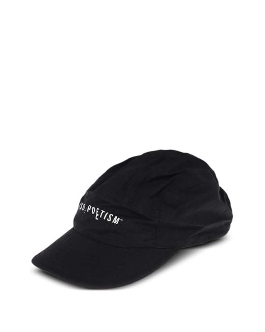 ISO.POETISM Black Logo-Print Baseball Cap for men