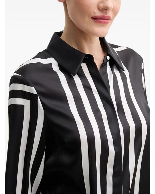 Morgan White Striped Shirt