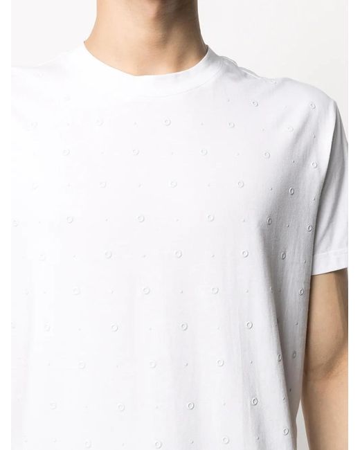 Viktor & Rolf White Eyelet & Stud T-Shirt for men