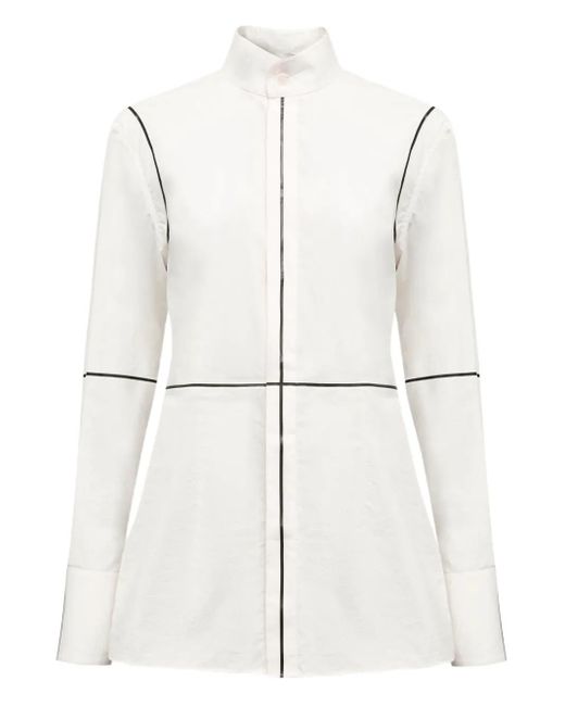 MM6 by Maison Martin Margiela White Panelled Shirt