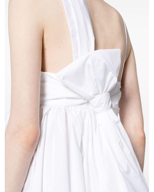 CECILIE BAHNSEN White Vera Asymmetric Cotton Dress
