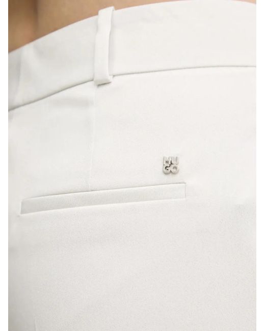 HUGO White Hose mit Saumschlitz